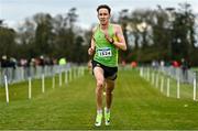 12 February 2023; Oisin Murray of An Ríocht AC, Kerry, competing in the intermediate men's 8000m during the 123.ie National Intermediate, Masters & Juvenile B Cross Country Championships at Gowran Demense in Kilkenny. Photo by Sam Barnes/Sportsfile