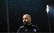 17 February 2023; Finn Harps Manager Dave Rogers before the SSE Airtricity Men's First Division match between Finn Harps and Galway United at Finn Park in Ballybofey, Donegal. Photo by David Fitzgerald/Sportsfile