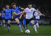 17 February 2023; Ryan O'Kane of Dundalk in action against Jack Keaney of UCD during the SSE Airtricity Men's Premier Division match between Dundalk and UCD at Oriel Park in Dundalk, Louth. Photo by Ben McShane/Sportsfile