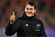 17 February 2023; Antoine Frisch of Munster after his side's victory in the United Rugby Championship match between Munster and Ospreys at Thomond Park in Limerick. Photo by Harry Murphy/Sportsfile