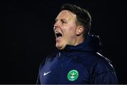 17 February 2023; Bray Wanderers head coach Ian Ryan during the SSE Airtricity Men's First Division match between Treaty United and Bray Wanderers at Market's Field in Limerick. Photo by Michael P Ryan/Sportsfile