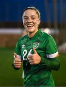 17 February 2023; Deborah-Anne de la Harpe of Republic of Ireland after a behind closed doors training match between Republic of Ireland and Germany at Marbella Football Centre in Marbella, Spain. Photo by Stephen McCarthy/Sportsfile