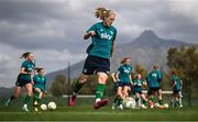 18 February 2023; Diane Caldwell during a Republic of Ireland women training session at Dama de Noche Football Center in Marbella, Spain. Photo by Stephen McCarthy/Sportsfile