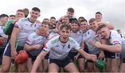 18 February 2023; UL players celebrate after the Electric Ireland HE GAA Fitzgibbon Cup Final match between University of Limerick and National University of Ireland Galway at the SETU West Campus in Waterford. Photo by Matt Browne/Sportsfile