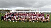 18 February 2023; The NUI Galway squad before the Electric Ireland HE GAA Fitzgibbon Cup Final match between University of Limerick and National University of Ireland Galway at the SETU West Campus in Waterford. Photo by Matt Browne/Sportsfile