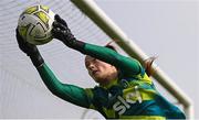 18 February 2023; Goalkeeper Naoisha McAloon during a Republic of Ireland women training session at Dama de Noche Football Center in Marbella, Spain. Photo by Stephen McCarthy/Sportsfile