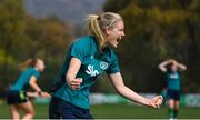 18 February 2023; Diane Caldwell during a Republic of Ireland women training session at Dama de Noche Football Center in Marbella, Spain. Photo by Stephen McCarthy/Sportsfile