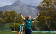 18 February 2023; Diane Caldwell during a Republic of Ireland women training session at Dama de Noche Football Center in Marbella, Spain. Photo by Stephen McCarthy/Sportsfile
