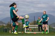 18 February 2023; Lucy Quinn during a Republic of Ireland women training session at Dama de Noche Football Center in Marbella, Spain. Photo by Stephen McCarthy/Sportsfile