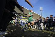 18 February 2023; Tiernan O’Halloran of Connacht makes his way onto the pitch before the United Rugby Championship match between Zebre Parma and Connacht at Stadio Sergio Lanfranchi in Parma, Italy. Photo by Massimiliano Carnabuci/Sportsfile