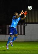 17 February 2023; St Patricks Athletic goalkeeper David Odumosu during the SSE Airtricity Men's Premier Division match between St Patrick's Athletic and Derry City at Richmond Park in Dublin. Photo by Seb Daly/Sportsfile