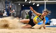 18 February 2023; Caoimhe McDonagh of South Sligo AC, competing in the senior women's Triple Jump during day one of the 123.ie National Senior Indoor Championships at National Indoor Arena in Dublin. Photo by Sam Barnes/Sportsfile