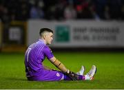 17 February 2023; Derry City goalkeeper Brian Maher during the SSE Airtricity Men's Premier Division match between St Patrick's Athletic and Derry City at Richmond Park in Dublin. Photo by Seb Daly/Sportsfile