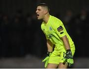 17 February 2023; Kerry FC goalkeeper Wayne Guthrie during the SSE Airtricity Men's First Division match between Kerry and Cobh Ramblers at Mounthawk Park in Tralee, Kerry. Photo by Brendan Moran/Sportsfile