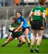 18 February 2023; Mary O'Connell of Kerry is tackled by Leah Caffrey of Dublin during the 2023 Lidl Ladies National Football League Division 1 Round 4 match between Kerry and Dublin at Austin Stack Park in Tralee, Kerry. Photo by Eóin Noonan/Sportsfile
