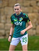 17 February 2023; Abbie Larkin of Republic of Ireland before a behind closed doors training match between Republic of Ireland and Germany at Marbella Football Centre in Marbella, Spain. Photo by Stephen McCarthy/Sportsfile