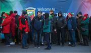 18 February 2023; Supporters queue outside the stadium before the Allianz Football League Division One match between Mayo and Kerry at Hastings Insurance MacHale Park in Castlebar, Mayo. Photo by Brendan Moran/Sportsfile