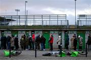 18 February 2023; Supporters queue outside the stadium before the Allianz Football League Division One match between Mayo and Kerry at Hastings Insurance MacHale Park in Castlebar, Mayo. Photo by Brendan Moran/Sportsfile