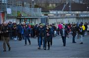 18 February 2023; Supporters queue outside the stadium before the Allianz Football League Division One match between Mayo and Kerry at Hastings Insurance MacHale Park in Castlebar, Mayo. Photo by Brendan Moran/Sportsfile