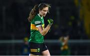 18 February 2023; Kayleigh Cronin of Kerry celebrates after her side's victory in the 2023 Lidl Ladies National Football League Division 1 Round 4 match between Kerry and Dublin at Austin Stack Park in Tralee, Kerry. Photo by Eóin Noonan/Sportsfile
