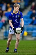 18 February 2023; Kevin Quinn of Wicklow lines up a free during the Allianz Football League Division Four match between Wicklow and London at Echelon Park in Aughrim, Wicklow. Photo by Stephen Marken/Sportsfile