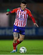 17 February 2023; Enda Curran of Treaty United during the SSE Airtricity Men's First Division match between Treaty United and Bray Wanderers at Market's Field in Limerick. Photo by Michael P Ryan/Sportsfile