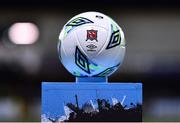 17 February 2023; A general view of the match ball before the SSE Airtricity Men's Premier Division match between Dundalk and UCD at Oriel Park in Dundalk, Louth. Photo by Ben McShane/Sportsfile