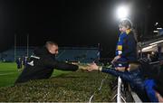 18 February 2023; Ross Molony of Leinster with supporters after his side's victory in the United Rugby Championship match between Leinster and Dragons at RDS Arena in Dublin. Photo by Harry Murphy/Sportsfile