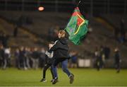 18 February 2023; A Mayo supporter runs down the pitch during half-time in the Allianz Football League Division One match between Mayo and Kerry at Hastings Insurance MacHale Park in Castlebar, Mayo. Photo by Brendan Moran/Sportsfile