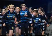 18 February 2023; Action between Old Belvedere and Navan during the Bank of Ireland Half-Time Minis at the United Rugby Championship match between Leinster and Dragons at RDS Arena in Dublin. Photo by Harry Murphy/Sportsfile