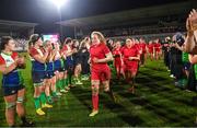 18 February 2023; Abbie Fleming of Wales Development XV after the Celtic Challenge 2023 match between Combined Provinces XV and Welsh Development XV at Kingspan Stadium in Belfast. Photo by Ramsey Cardy/Sportsfile
