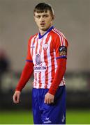 17 February 2023; William Armshaw of Treaty United during the SSE Airtricity Men's First Division match between Treaty United and Bray Wanderers at Market's Field in Limerick. Photo by Michael P Ryan/Sportsfile