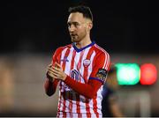 17 February 2023; Dean George of Treaty United during the SSE Airtricity Men's First Division match between Treaty United and Bray Wanderers at Market's Field in Limerick. Photo by Michael P Ryan/Sportsfile