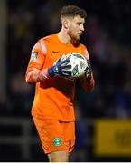 17 February 2023; Bray Wanderers goalkeeper Alex Moody during the SSE Airtricity Men's First Division match between Treaty United and Bray Wanderers at Market's Field in Limerick. Photo by Michael P Ryan/Sportsfile