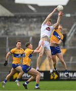 19 February 2023; Kevin Feely of Kildare in action against Darragh Bohannon of Clare during the Allianz Football League Division Two match between Clare and Kildare at Cusack Park in Ennis, Clare. Photo by Seb Daly/Sportsfile