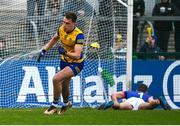 19 February 2023; Enda Smith of Roscommon celebrates after scoring his side's first goal during the Allianz Football League Division One match between Roscommon and Armagh at Dr Hyde Park in Roscommon. Photo by Harry Murphy/Sportsfile