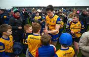 19 February 2023; Keith Doyle of Roscommon signs autographs after his side's victory in the Allianz Football League Division One match between Roscommon and Armagh at Dr Hyde Park in Roscommon. Photo by Harry Murphy/Sportsfile