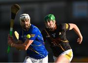 19 February 2023; Patrick Maher of Tipperary in action against Evan Shefflin of Kilkenny during the Dillon Quirke Foundation Hurling Challenge match between Tipperary and Kilkenny at FBD Semple Stadium in Thurles, Tipperary. Photo by Piaras Ó Mídheach/Sportsfile