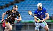 19 February 2023; Patrick Maher of Tipperary in action against Conor Delaney of Kilkenny during the Dillon Quirke Foundation Hurling Challenge match between Tipperary and Kilkenny at FBD Semple Stadium in Thurles, Tipperary. Photo by Piaras Ó Mídheach/Sportsfile