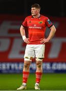 17 February 2023; Jack O'Donoghue of Munster during the United Rugby Championship match between Munster and Ospreys at Thomond Park in Limerick. Photo by Harry Murphy/Sportsfile