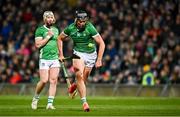 11 February 2023; Gearoid Hegarty of Limerick during the Allianz Hurling League Division 1 Group A match between Limerick and Clare at TUS Gaelic Grounds in Limerick. Photo by Eóin Noonan/Sportsfile