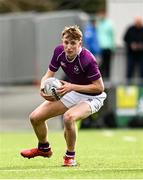 20 February 2023; Harry Roche-Nagle of Clongowes Wood College during the Bank of Ireland Schools Senior Cup First Round replay match between Terenure College and Clongowes Wood College at Energia Park in Dublin. Photo by Harry Murphy/Sportsfile