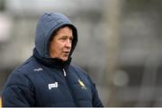 19 February 2023; Clare manager Colm Collins before the Allianz Football League Division Two match between Clare and Kildare at Cusack Park in Ennis, Clare. Photo by Seb Daly/Sportsfile