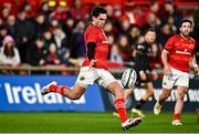 17 February 2023; Joey Carbery of Munster during the United Rugby Championship match between Munster and Ospreys at Thomond Park in Limerick. Photo by Sam Barnes/Sportsfile