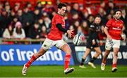 17 February 2023; Joey Carbery of Munster during the United Rugby Championship match between Munster and Ospreys at Thomond Park in Limerick. Photo by Sam Barnes/Sportsfile