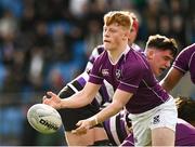 20 February 2023; Tom Murtagh of Clongowes Wood College during the Bank of Ireland Schools Senior Cup First Round replay match between Terenure College and Clongowes Wood College at Energia Park in Dublin. Photo by Harry Murphy/Sportsfile