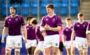 20 February 2023; Matthew Roche-Nagle of Clongowes Wood College during the Bank of Ireland Schools Senior Cup First Round replay match between Terenure College and Clongowes Wood College at Energia Park in Dublin. Photo by Harry Murphy/Sportsfile