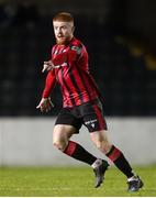 18 February 2023; Aodh Dervin of Longford Town during the SSE Airtricity Men's First Division match between Longford Town and Athlone Town at Bishopsgate in Longford. Photo by Michael P Ryan/Sportsfile