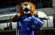 18 February 2023; Leinster mascot Leo the lion during the United Rugby Championship match between Leinster and Dragons at RDS Arena in Dublin. Photo by Tyler Miller/Sportsfile