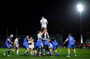18 February 2023; A general view of a line-out during the United Rugby Championship match between Leinster and Dragons at RDS Arena in Dublin. Photo by Tyler Miller/Sportsfile
